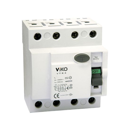 Viko 4x100A 30mA Trifaze Kaçak Akım Sigorta Rölesi