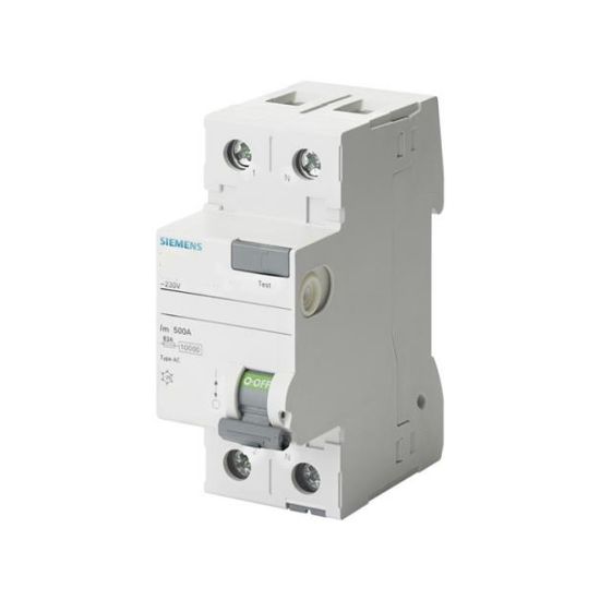 Siemens 2x63 300 mA Monofaze Kaçak Akım Sigorta Rölesi