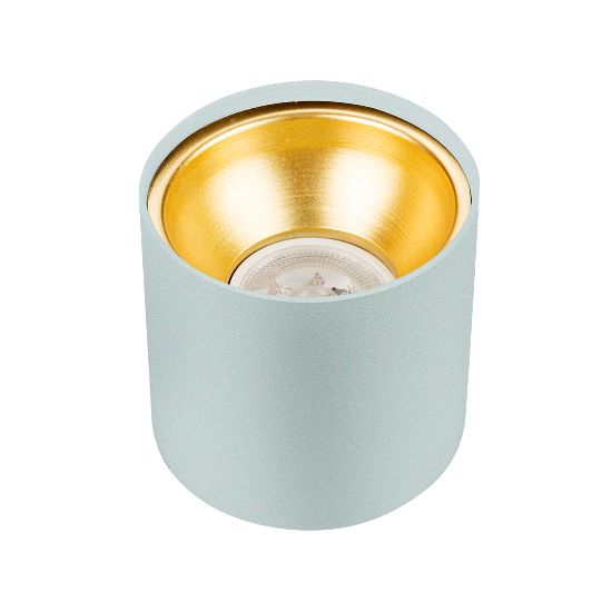 Asya Yuvarlak Spot Kasası (Beyaz-Gold)