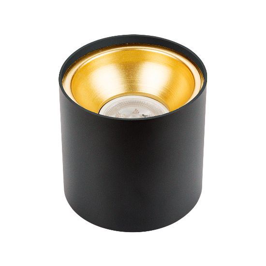 Asya Yuvarlak Spot Kasası (Siyah-Gold)